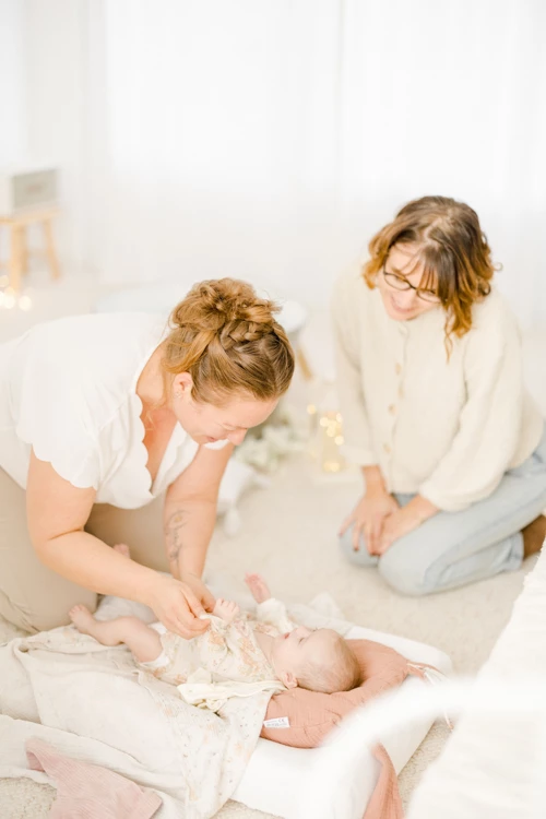 bonheur enfant robe famille beige